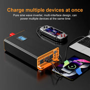 Load image into Gallery viewer, Pure Sine Wave Inverter DC to AC 12V 24V to 120V 4000W 3000W 2000W 60Hz High Power Inverter LCD Display Car Solar Inverter
