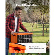 Load image into Gallery viewer, SucceBuy 45L 3Packs Plastic Collapsible Storage Bins with Lids Stackable Folding Storage Crates Baskets for Home Organizing
