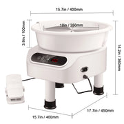 Bild in Galerie-Viewer laden, Amocart Pottery Wheel 11inch Pottery Forming Machine Direct Drive Ceramic Wheel 450W Electric Wheel for Pottery with Foot Pedal
