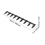 Amocart Bucket Tooth Bar Heavy Duty Tractor Bucket Teeth Bar for Sub-Compact Tractor Loader 4560 lbs Load-Bearing Capacity