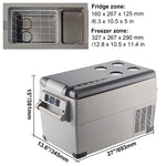 SucceBuy 20L 22L 35L 45L 55L Car Refrigerator Mini Fridge Freezer Portable Compressor Cooler 12/24V DC 110-240V Ice Box