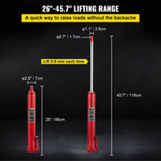 Charger l'image dans la visionneuse de galerie, Amocart Hydraulic Jack 3/4/8/12 Ton Car Hydraulic Long Ram Jack Manual Engine Lift Hoist Cherry Picker Mechanical Workshop Tool
