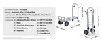Amocart Folding Hand Truck Aluminum Heavy Industrial Collapsible Dolly Cart for Transport and Moving in Warehouse Supermarket