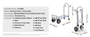 Charger l'image dans la visionneuse de galerie, Amocart Folding Hand Truck Aluminum Heavy Duty Industrial Collapsible Dolly Cart for Transport Moving in Warehouse Supermarket
