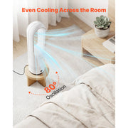 Charger l'image dans la visionneuse de galerie, Amocart Bladeless Tower Fan 65°/80° Oscillating Standing Fan 8/12 Speeds &amp; 8/9-Hour Timer 14.76/15.42 ft High Velocity for Home

