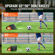 Charger l'image dans la visionneuse de galerie, Amocart Soccer Rebounder Board Portable Soccer Wall with 2 Angles Rebound Foldable HDPE Kickback Rebound Board for Adults
