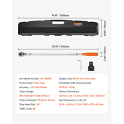 Bild in Galerie-Viewer laden, Amocart Torque Wrench Set Drive Click Torque Wrench Dual-Direction Adjustable  Mechanical Dual Range Scales Torque Wrench Kit
