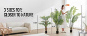 Charger l'image dans la visionneuse de galerie, Amocart Artificial Palm Tree 4/5/6 FT Faux Plant Secure PE Material &amp; Anti-Tip Tilt Protection Low-Maintenance Plant for Home
