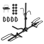 Amocart Hitch Mount Bike Rack, 2/4-Bike Platform Style 80/160/150 LBS Bike Rack Hitch Titling and Folding Bike Carrier for Car