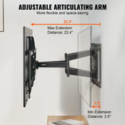 Charger l'image dans la visionneuse de galerie, Amocart Full Motion TV Mount Fit for 26-90in TVs Swivel Tilt Horizontal Adjustment TV Wall Mount Bracket W/ Articulating Arms
