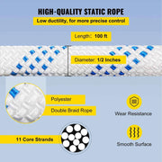 Charger l'image dans la visionneuse de galerie, SucceBuy Twin Sheave Block &amp; Tackle 2/5-1/2in 100Ft Braid Rope 35KN 7700LBS Lifting Trellis Rigging Cargo Slings for Garage

