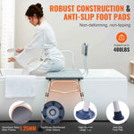 Amocart Tub Transfer Bench for Bathtub Shower Seats Lightweight Shower Bench with Non-Slip Bath Seats with Armrest and Backrest