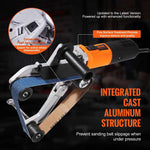 Amocart Pipe Tube Polisher Sander 1000W Pipe Belt Sander 100-3200rpm Belt Sanding Machine for Burnishing Finishing Rust Removal