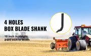 Load image into Gallery viewer, Amocart Box Blade Shank Scarifier Shank Ripper Shank with Removable Tapered Teeth and Pins for Replacement Digging Plowing
