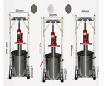 22L 36L Hydraulic Fruit Squeezer Stainless Steel Manual Juicer Small Honey Grape Blueberry Mulberry Presser Juicer