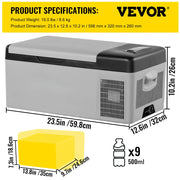 Bild in Galerie-Viewer laden, Amocart 9L 15L Car Refrigerator Portable Compressor Fridge Freezer Cooler DC 110-240V AC for RV Travelling Camping Fishing
