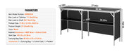Charger l'image dans la visionneuse de galerie, Amocart Folding Portable Bar Table Tradeshow Podium Table for Party Picnic Exhibition Include Carrying Case Storage Shelf Skirt
