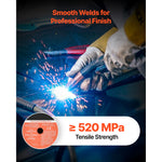 SucceBuy Flux Core MIG Welding Wire E308LFC-O 0.03in with Low Spatter for All Position Arc Welding Self-Shielded for Outdoor Use
