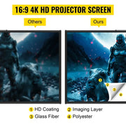 Bild in Galerie-Viewer laden, 【Upgraded】Amocart 100 Inch Tripod Projector Screen with Stand 16:9 4K HD Portable Projection Home Cinema for Indoor &amp; Outdoor P
