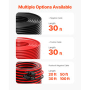 Charger l'image dans la visionneuse de galerie, Amocart Solar Panel Extension Cable 20FT Black + 20FT Red / 30FT Black + 30FT Red / 50FT Black + 50FT Red / 100FT Black + 100FT Red 10AWG with Female &amp; Male Waterproof Connectors 6mm² PV Cable for Home Ship
