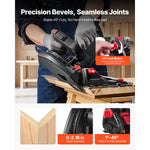 SucceBuy Track Saw 6-1/2-Inch Plunge-Cut Circular Saw Kit 2.16 in Cutting Depth for Wood Plastic, Guide Rail Not Included Black