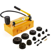 Bild in Galerie-Viewer laden, Amocart 15Ton Hydraulic Knockout Punch Driver Kit 1/2"-4" 10 Dies Carbon Steel Sheet Hole Opener Repair Tool Manuel Hole Digger
