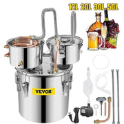 Load image into Gallery viewer, Amocart 12L 20L 30L 50L Alcohol Brewing Distiller DIY Moonshine Apparatus Stainless Steel Still Whisky Beer Brandy Home Use
