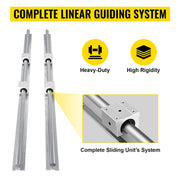 Bild in Galerie-Viewer laden, Amocart Linear Rail Ballscrew x 3 RM1605-350mm 650mm 1050mm x 2 Linear Rail Support, 12 CNC Kit Linear Shaft Optical Axis DIY

