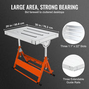 Bild in Galerie-Viewer laden, Amocart 18/20/24 Inch Foldable Welding Table Steel Table Top Auxiliary Welding Tool Flexible Height Portable Workbench for Work
