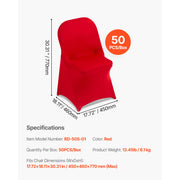 Bild in Galerie-Viewer laden, SucceBuy 50 Pcs Pink Chair Covers Polyester Spandex Chair Cover Stretch Slipcovers Flat-Front Chair Covers for Wedding Party
