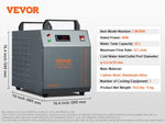 Amocart Industrial Water Chiller CW-3000 80W / CW-3000(Pro) 150W Air-Cooled 12L Water Tank Capacity for Laser Engraving Machine