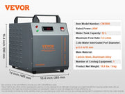 Charger l'image dans la visionneuse de galerie, Amocart Industrial Water Chiller CW-3000 80W / CW-3000(Pro) 150W Air-Cooled 12L Water Tank Capacity for Laser Engraving Machine
