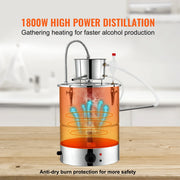 Charger l'image dans la visionneuse de galerie, Amocart 30/50L Stainless Steel Alcohol Distiller Alcohol Still Essential Oil Brewing DIY Whisky Wine Brandy Distillery Home Use
