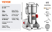 Bild in Galerie-Viewer laden, Amocart 150-2500g Electric Grain Mill Grinder Commercial Swing Spice Grinders for Dry Herbs Grains Spices Cereals Coffee Corn
