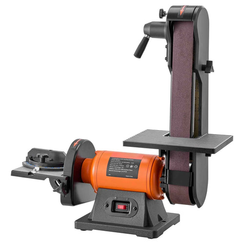 Amocart 6in Disc Sander & 2in x 42in Belt Sander 420W Bench Belt Disc Sanders Combo for DIY Woodworking Furniture Refinishing