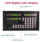 Load image into Gallery viewer, DRO-2V Professional Digital Readout  Display and 2 pieces Linear Glass Scale Encoder Grating Ruler For Lathe milling machines
