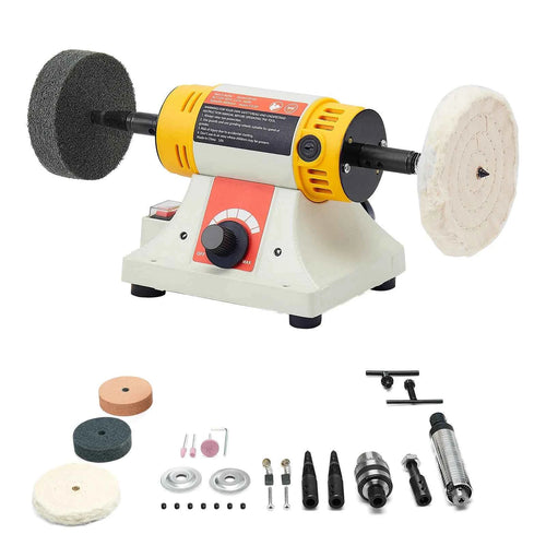 Amocart Bench Buffer Polisher 1/2HP 0 to 8000RPM with 4