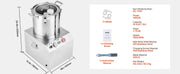 Charger l'image dans la visionneuse de galerie, Amocart 6 10 15L Food Processor &amp; Vegetable Chopper Food-Grade Stainless Steel Food Processor Chopper w/2 Extra S-Curve Blade
