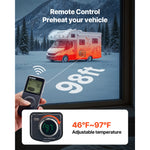 SucceBuy Diesel Heater 8KW DC 12V/24V All in One Portable Diesel Air Heater with Remote Control and LCD Screen for Trucks Vans