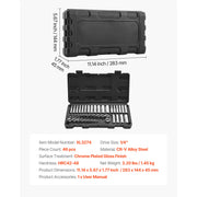 Charger l'image dans la visionneuse de galerie, Amocart Socket Set 86 Pieces 3/8 1/4 1/2in Drive Socket and Ratchet Set SAE Metric Mechanic Tool Kit with Ratchet Wrench
