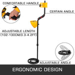 SucceBuy Metal Detector Waterproof Disc Underwater Underground High Accuracy Sensitive LCD Display Humanity for Adults Children