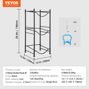 Charger l'image dans la visionneuse de galerie, Amocart 3/4/5 Tiers Water Jug Holder Iron Water Bottle Holder Double/Single Row Easy Installation for Kitchen Office Livingroom
