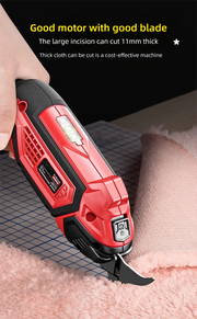 Load image into Gallery viewer, Cordless Electric Scissors 2 Blades Portable 4V Shears for Fabric Cloth Leather Cardboard Carpet DIY USB Cutting Tool 11000RPM
