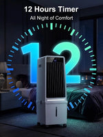 1800CFM 30'' Windowless Swamp Cooler 4.2Gal Tank Portable Cooling Fan with LED Ambient Light, Customized