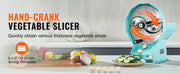 Bild in Galerie-Viewer laden, Amocart Manual Vegetable Fruit Slicer 0-0.5"/0-12mm Adjustable Commercial Slicer Machine Stainless Steel Blade Food Cutter
