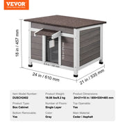 Bild in Galerie-Viewer laden, Amocart Outdoor Cat House Weatherproof, Feral Cat Shelter for Cat Outdoor Wooden Cat Rabbit House with All-Round Foam Insulated
