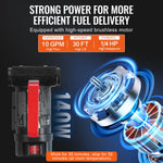 SucceBuy Fuel Transfer Pump 12V DC 10 GPM 1/4 HP Portable Electric Diesel Transfer Pump with Automatic Shut-Off Fuel Nozzle  Box