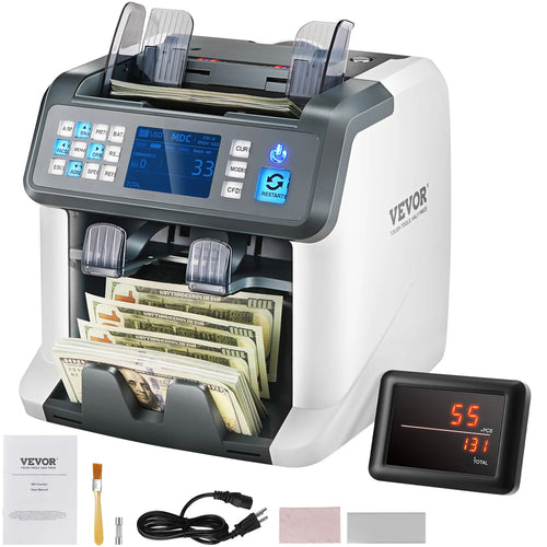 Amocart 1200 Pcs/Min Money Counter Business Cash Register Bills Counterfeit Detector 2 CIS/UV/MG/IR/DD/SN Function Bank Store