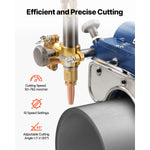 SucceBuy Electromagnetic Gas Pipe Cutting Machine 2"-30"/Min Automatic Beveler for 0.2"-4" Thick Tube Features Adjustable Angles
