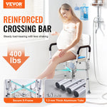 SucceBuy Shower Chair Adjustable Height Bench Bath Chair for Elderly Disabled Shower Chair for Inside Shower Bathtub 400/350lb